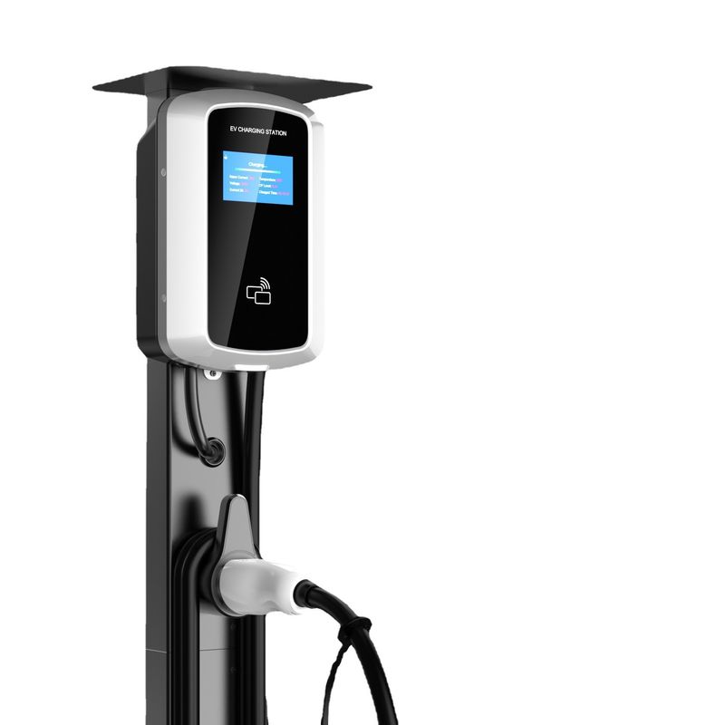 Ev için 32A 3 Fazlı Uygulama Kontrolü Bluetooth Duvara Monte EV Şarj İstasyonu