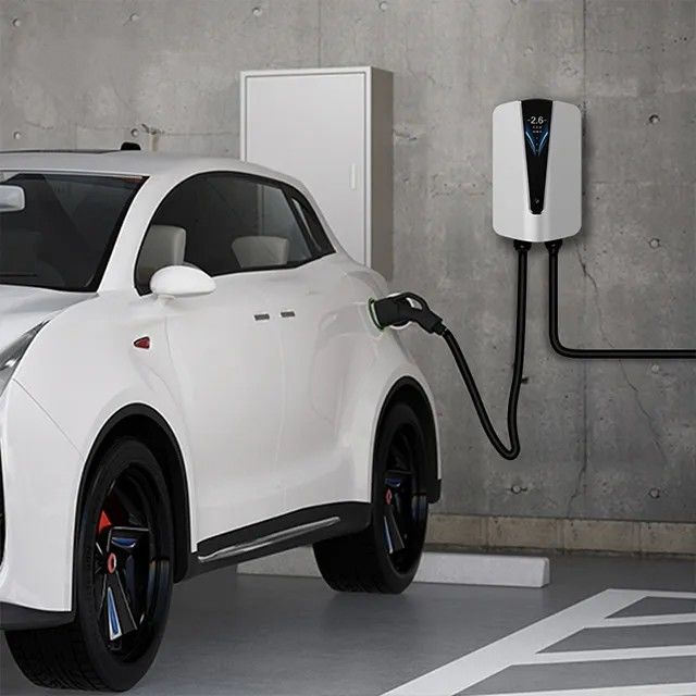 7 Kilowatt Tip 1 J1772 Yüksek Alev Geçici PC Yakıt Duvar Montajlı EV Şarj cihazı