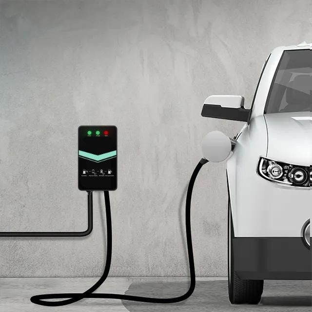 48A Tip 1 Ev İçin Tek Tabanca Duvara Monte EV Şarj İstasyonu LED Göstergesi