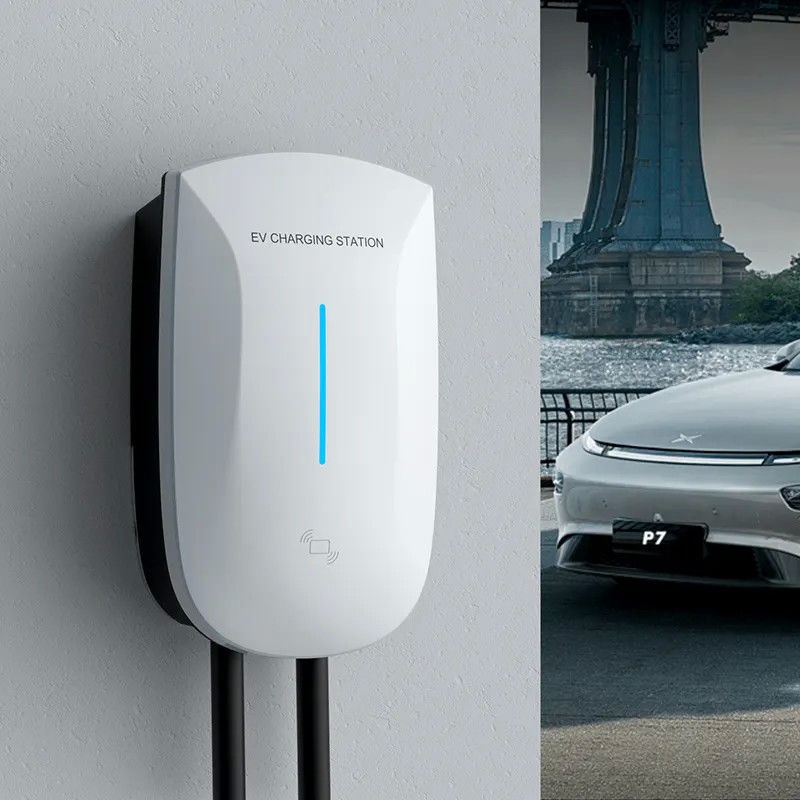 App Control 22kw Hızlı Şarj Duvar Montajlı EV Şarj İstasyonu Tesla Audi için