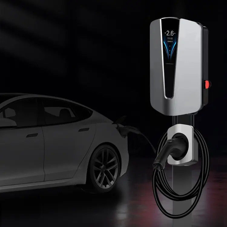 4.3 Inç Ekran 22 Kilowatt 5m Kablo Duvarı EV Şarj Aracı Tesla Hızlı Şarj Evi