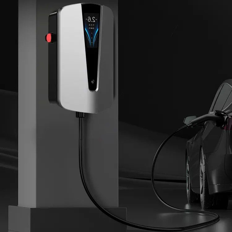 4.3 Inç Ekran 22 Kilowatt 5m Kablo Duvarı EV Şarj Aracı Tesla Hızlı Şarj Evi