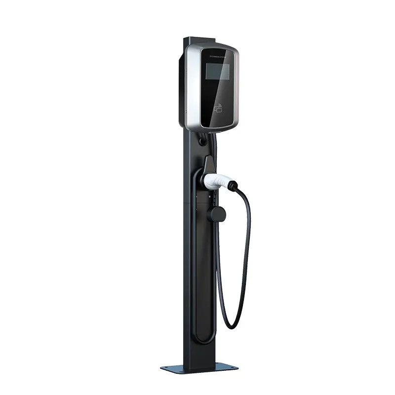 3 Fazlı LCD Ekran Ekranı Duvar Montajlı EV Şarj İstasyonu 7kw EV Şarj Noktası