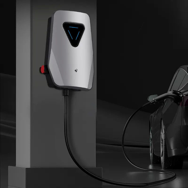 220V Hızlı Şarj Tek Silah Duvar EV Şarj cihazı 4,3 inç LED ekranla