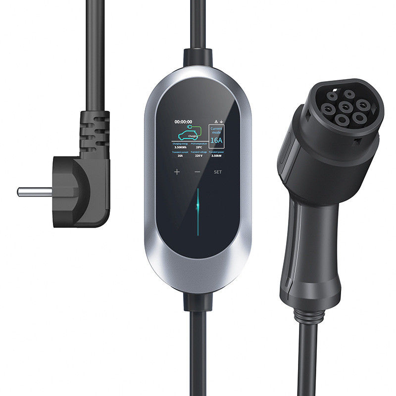 230V CEE 3 Pin Touch Button 7.2 Kw AC Hızlı Şarj Üzerinde Yük Koruma
