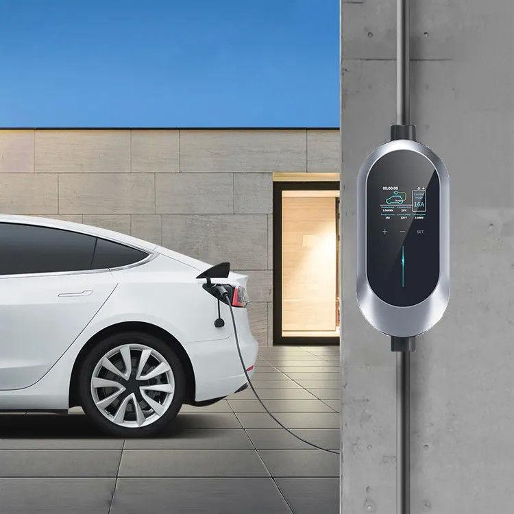 SAE J1772 Tip 1 7kw AB Tek Silahlı Taşınabilir Elektrikli Araç Şarj Aracı