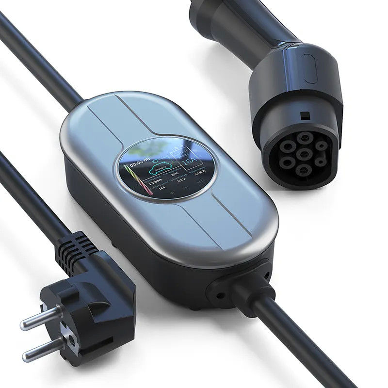SAE J1772 Plug Portatif EV Şarj İstasyonu Modu 2 EV Şarj cihazı CE FCC