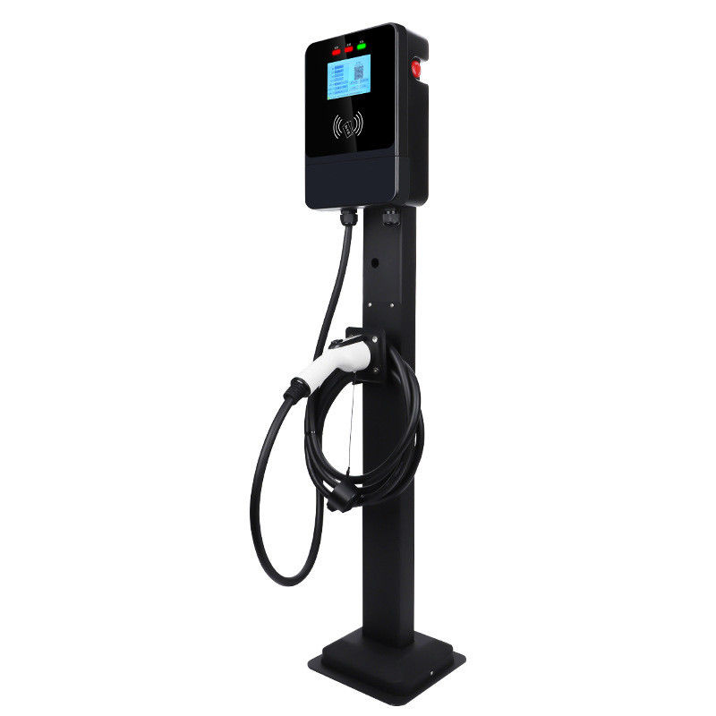 GBT 7kw Tek Silahlı 4.3 Inç Ekranlı 220V Duvar EV Şarj Aracı Acil Durum Düğmesi