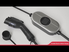 LCD Ekranlı Tek Fazlı Schuko Adaptörü 16A Taşınabilir EV Şarj İstasyonu